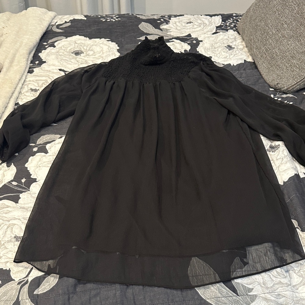 H&M Black Long Sleeve Dress